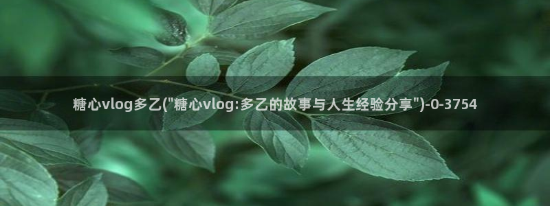 糖心破解版vlog下载